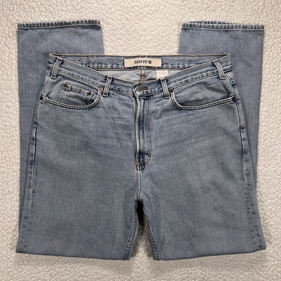 GAP Easy Fit Jeans Men’s 37x33 Straight Light Wash Retro 90s Y2K Casual Normcore - Picture 1 of 12